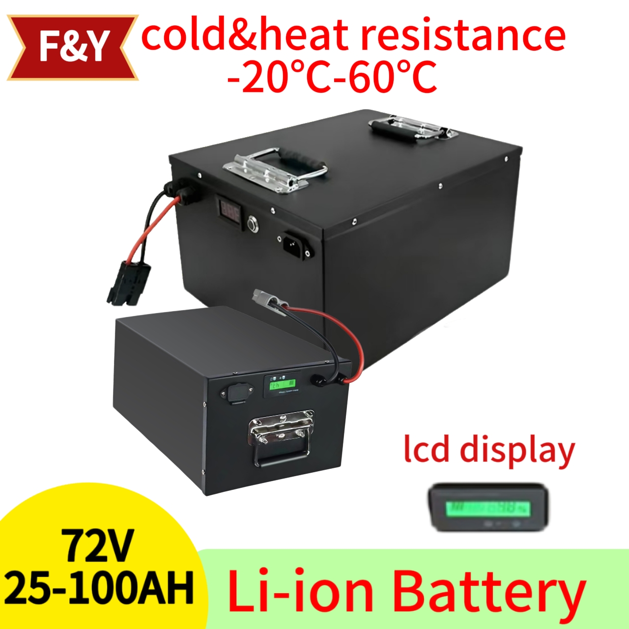 72V 60Ah Lifepo4 Battery Pack - F & Y72V 25Ah 35Ah 45Ah