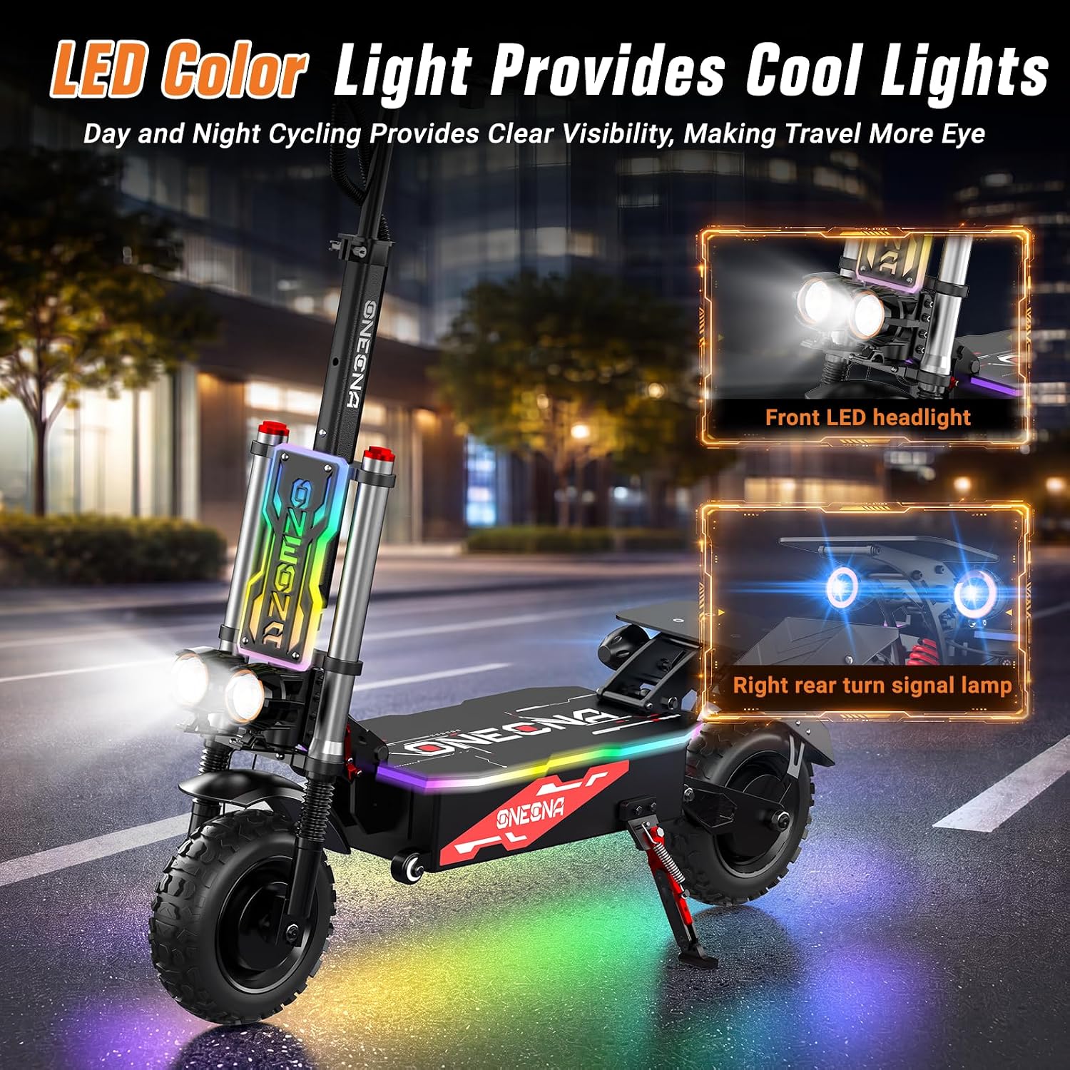 ONECNA GT8 สกู๊ตเตอร์ไฟฟ้าแบบพ - 60V 5600W Dual Motor Electric Scooter บทวิจารณ์และราคา