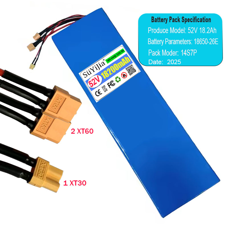 แบตเตอรี่ลิเธียมใหม่ 14S7P 186 - 60V 30Ah Electric Scooter Battery บทวิจารณ์และราคา