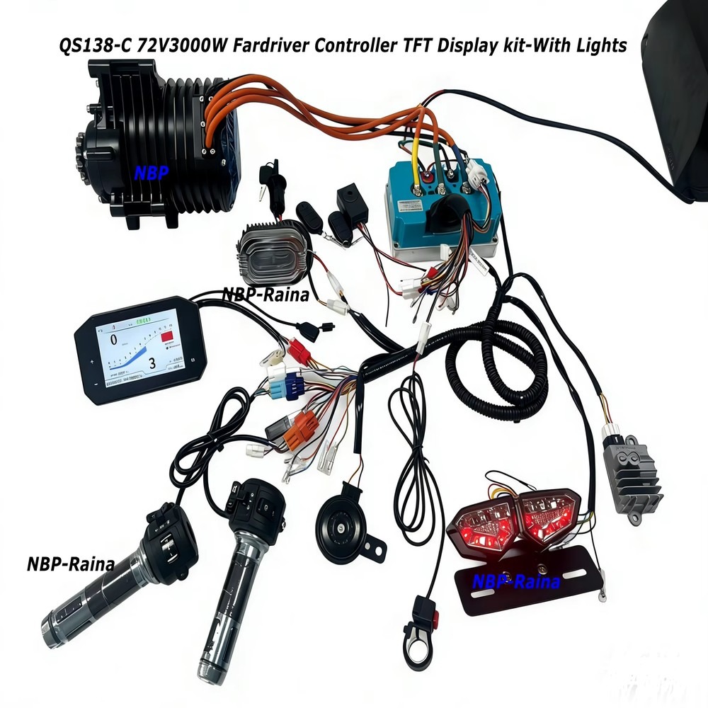 ชุดมอเตอร์ขับเคลื่อนกลาง 72V 3 - Mid Drive Motor Kit 72V 3000W บทวิจารณ์และราคา