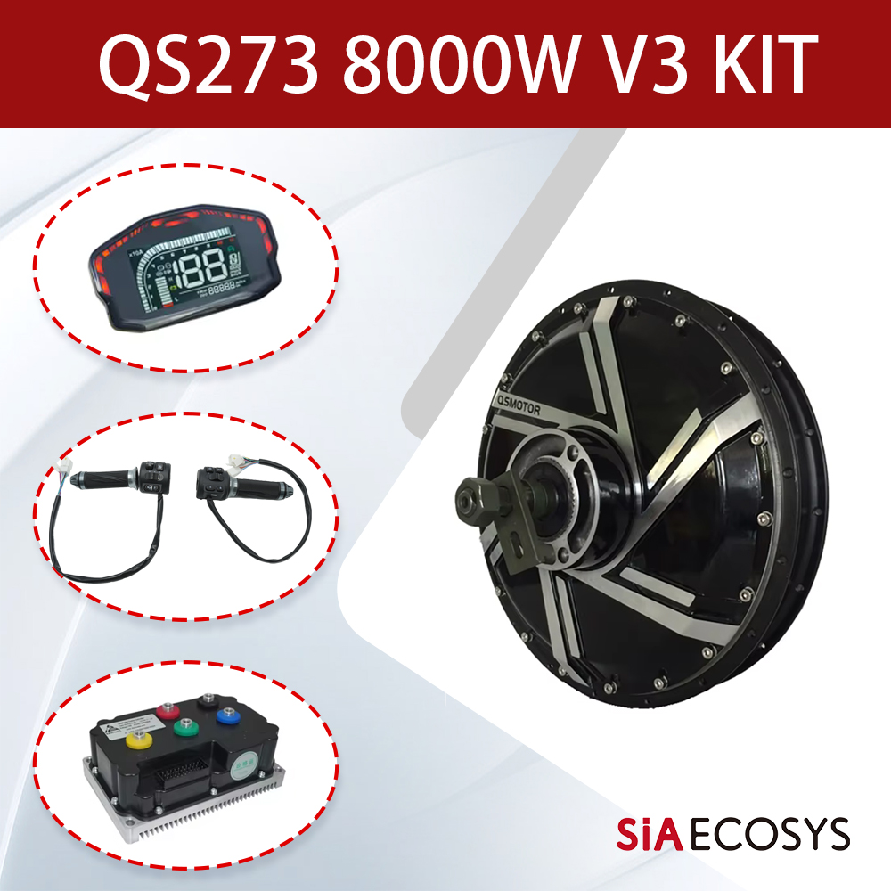 ชุดมอเตอร์ฮับ QSMOTOR QS273 V3 - Qs273 Hub Motor 8000W 72V บทวิจารณ์และราคา